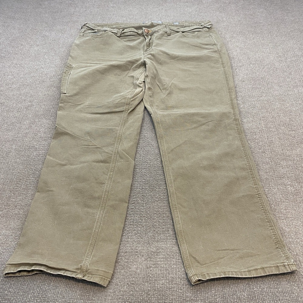 Ariat Pants Womens 22W Brown Rebar Perfect Rise Straight Workwear Twill Stretch
